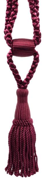 "D??copro Curtain & Drapery Tassel Tieback, Adjustable Cord Length, Length 5 1/2"", Spread 24" - image 1