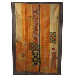 Modern Jelly Roll Race Kantha Quilt Vintage Throw Blanket - 56x80 Inch - thumbnail 3