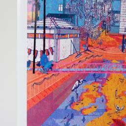 A2 Print - Colourful Malaysian Landscape Collage Hand Drawn/Digital Art Quarantine Walks #2 Graphic Decor Gallery Wall Sunset - thumbnail 2
