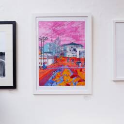 A2 Print - Colourful Malaysian Landscape Collage Hand Drawn/Digital Art Quarantine Walks #2 Graphic Decor Gallery Wall Sunset - thumbnail 3