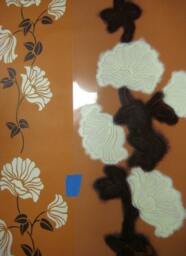 Wall Stencil Poppy Stripe - Reusable For Easy Wall & Fabric Decor - thumbnail 3