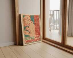 Vintage Emile Berchmans French Art Nouveau Poster - thumbnail 1