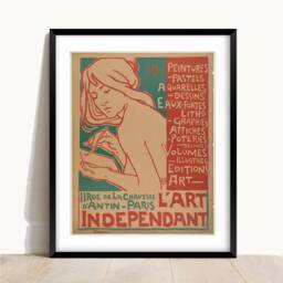 Vintage Emile Berchmans French Art Nouveau Poster - thumbnail 2