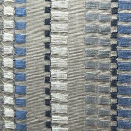 Jane Churchill Meteor Contemporary Designer Blue Striped Fabric Sofa Cushion Pillow Cover Throw - thumbnail 2