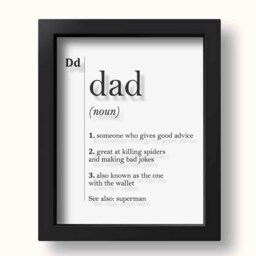 Transparent Dad Definition Gift For Print Fathers Day Father Parents Minimalist Poster Best Typography Dictionary - thumbnail 3