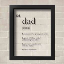 Transparent Dad Definition Gift For Print Fathers Day Father Parents Minimalist Poster Best Typography Dictionary - thumbnail 2