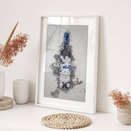 Grey Goose Vodka Bottle Wall Art Print Bar Room Kitchen Home Decor Modern Drinks Gift Contemporary Alcohol Cocktail Lounge - thumbnail 3