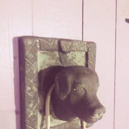 Faux Cast Iron Dog Leash Holder - thumbnail 3
