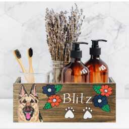 Custom Pet Portrait Planter - Personalized Dog Or Cat Hand Painted Memorial Gift Mother's Day For Lovers - thumbnail 3