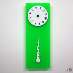 stable Hand, Rotating Numbers - Green Wall Clock - thumbnail 2