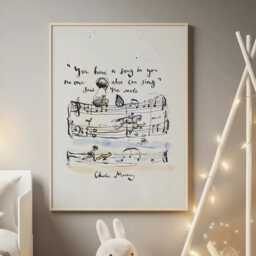 Charlie Mackesy, The Boy The Mole Fox & Horse High Quality Print. Beautiful Print, Poster For Newborn, Kids Room, Nursery Decor - thumbnail 2