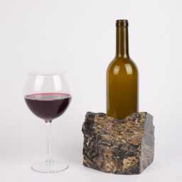 Handmade Nero Picasso Marble Wine Bottle Holder - thumbnail 3