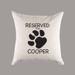 Personalized Pet Canvas Pillow Or Cover - Dog Cat Throw Home Decor Moving Away Housewarming Gift - thumbnail 1