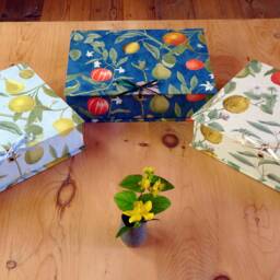 Handmade Kew Design Box File Trio A4 Decorative Storage - thumbnail 2