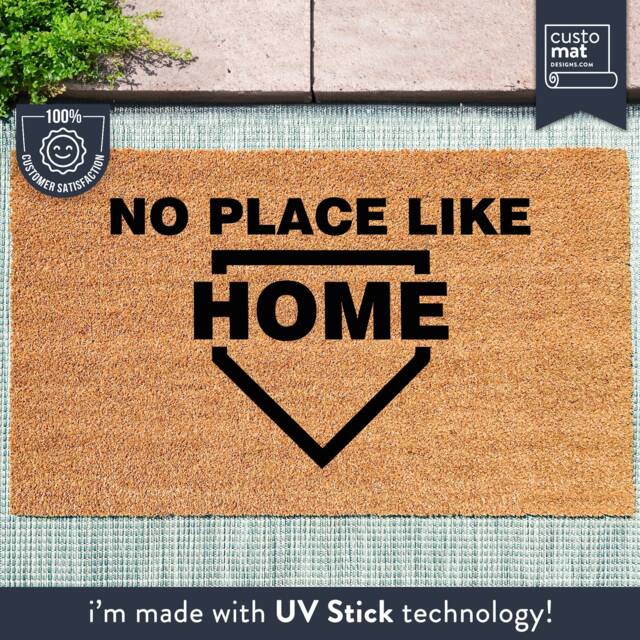 No Place Like Home - Plate Baseball Gift For Sports Lovers Family - image 1
