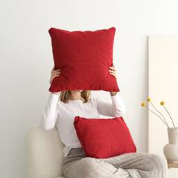 Black Linen Throw Pillow Cover, Handmade Modern & Soft Lumbar Case, Hidden Zipper, Comfy High Quality Cushion Any Size, 20x20 - thumbnail 3