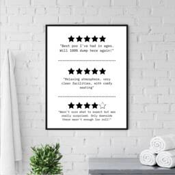 Fun Bathroom Print, Would Poo Here Again, Wall Decor, Funny Poster, Toilet Humour House Warming Gift, Print - thumbnail 2