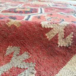 Wool Jute Flatweave Kilim Rug - Bespoke Tribal Hexagon Carpet For Living Room & Bedroom - thumbnail 4