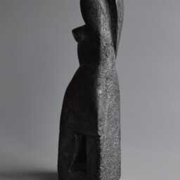 Ceramic Sculpture, Black Ceramics, Ceramic Figurine, African Figure, Sculpture For The Garden, Ceramics Raku, Art - thumbnail 4