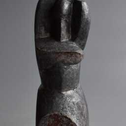 Ceramic Sculpture, Black Ceramics, Ceramic Figurine, African Figure, Sculpture For The Garden, Ceramics Raku, Art - thumbnail 2