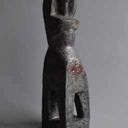 Ceramic Sculpture, Black Ceramics, Ceramic Figurine, African Figure, Sculpture For The Garden, Ceramics Raku, Art - thumbnail 3