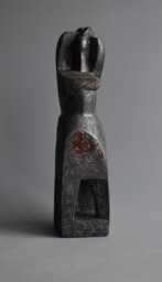 Ceramic Sculpture, Black Ceramics, Ceramic Figurine, African Figure, Sculpture For The Garden, Ceramics Raku, Art - thumbnail 1