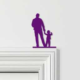 Door Topper Father & Son Toddler Various Colours Top Of Decorative Sign - Novelty Wall Decor, Frame Art, Art - thumbnail 4