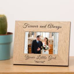 Forever & Always Your Little Girl Frame, Father Of The Bride The Photo Gift For Dad - thumbnail 1