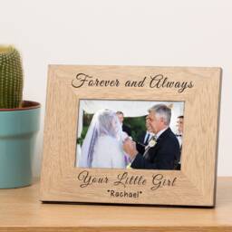 Forever & Always Your Little Girl Frame, Father Of The Bride The Photo Gift For Dad - thumbnail 3