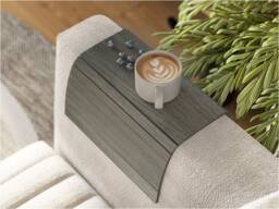 Sofa Arm Tray Table Couch Bedside Wood Coaster Coffee Cup Foldable Protector Mat Tv Chair Armrest Caddy End Tables Trays - thumbnail 1