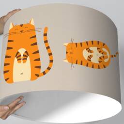 Lampshade Children Lamp Baby Cat - thumbnail 3