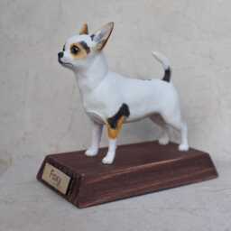 Adorable Chihuahua Figurine Handcrafted Resin Sculpture For Pet Owners - thumbnail 2