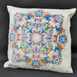 Orchestra Song - Pillow Cover Of A Kaleidoscope Featuring All The Elements An Orchestra - thumbnail 2