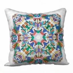 Orchestra Song - Pillow Cover Of A Kaleidoscope Featuring All The Elements An Orchestra - thumbnail 1