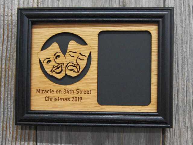 Theater Picture Frame - 5x7 Holds 3x4 Photo Thespian Gift, Theatre Frame, Actor Actress Director Gift - image 1