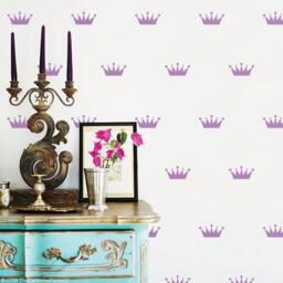 Crown Wall Decals Princess Room Decor, Gems Version - 54, 72 Or 108 - thumbnail 2