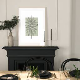 Neutral Wall Prints Set Of 3, Botanical Prints, Bedroom Line, Sage Green Home Decor, Hand Drawn Plants - thumbnail 2
