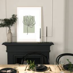 Neutral Wall Prints Set Of 3, Botanical Prints, Bedroom Line, Sage Green Home Decor, Hand Drawn Plants - thumbnail 3