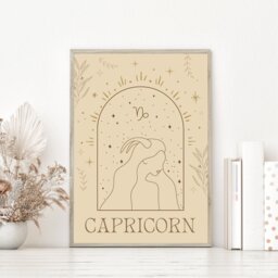 Aries Star Sign Wall Art, Zodiac, Constellation Print, Celestial Boho Prints, Astrology Bohemian A5, A4, A3 Print - thumbnail 2