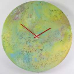 35 Inch Extra Large Wall Clock Modern Lighting, Circular With Lights, Glass Round Art With Lighting - thumbnail 2