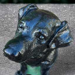 Concrete Labrador Statue Labrador Garden Sculpture Sitting Figurine Large Yard Art Pet Memorial Ornament Gift - thumbnail 3