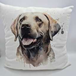 Personalised Yellow Labrador Cushion - Custom Dog Lover Pillow Gift Memorial Home Decor - thumbnail 4
