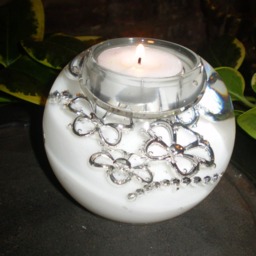Luxury German Crystal Glass Christmas Diamante Jewels Tea Light Holder, Design Number Gr71731 - thumbnail 2