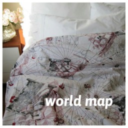 Nautical Duvet Cover Set Anchor, Compass Print, 100% Cotton - thumbnail 3