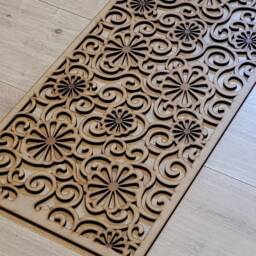 Floral Swirls Radiator Cabinet Screen Laser-Cut Mdf Panel, Home Decor 0164 - thumbnail 1