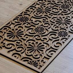 Floral Swirls Radiator Cabinet Screen Laser-Cut Mdf Panel, Home Decor 0164 - thumbnail 3