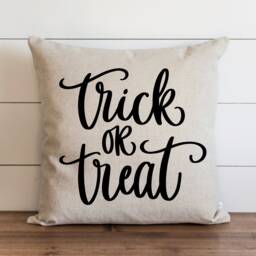 Halloween Pillow Cover // Trick Or Treat Decor Fall Autumn Thanksgiving Home - thumbnail 1