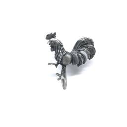 Rooster Magnetic Hook - Handmade Pewter Key Holder, Hanging Hook, Canadian Farmhouse Decor, Souvenir - thumbnail 3