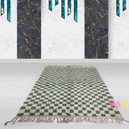 Yakiti - 5X8Ft Moroccan Rug, Beni Ourain Area Modern Wool Living Room Beniourain Handmade Soft Carpet, 156 cm X 250 - thumbnail 2