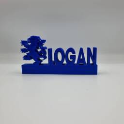 Rangers Fc Personalised Name Shelf Display Stand Figure Sign Plaque Fan Gift Football 3D Printed, Gift, Plate, Souvenir - thumbnail 2